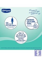 Canped Perine Bölgesi Temizleme Havlusu 50 Li x 3 Adet