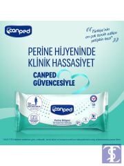 Canped Perine Bölgesi Temizleme Havlusu 50 Li x 3 Adet