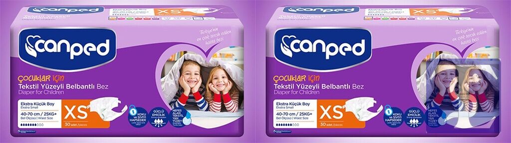 Canped Tekstil Yüzeyli Belbantlı Hasta Bezi Extra Küçük Boy XS 2 x 30'lu