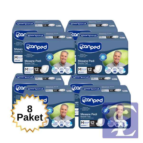 Canped Erkek Mesane Pedi Orta Boy M 12'Li x 8 96 Adet