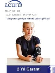 Ac-Perfect Palm Tipi Kancalı Manuel Tansiyon Aleti – Stetoskoplu Profesyonel Set