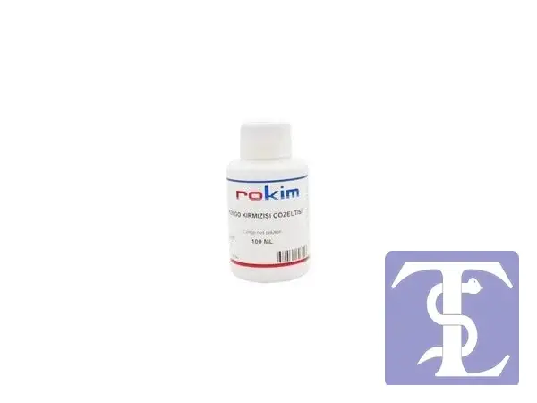 Kongo Kırmızısı Çözeltisi %0,1 100 ml