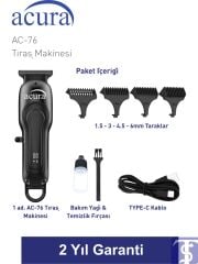 AC-76 Profesyonel Sakal Ense Tıraş Makinesi