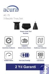 AC-75 3in1 Tıraş Seti