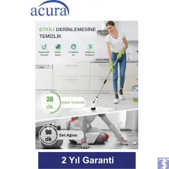 AC-100 SpinScrubber 9 Başlıklı Şarjlı Temizlik Fırçası