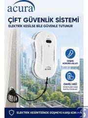 AC-140 Sıvı Püskürtmeli AI Cam Silme Robotu | Uzaktan Kumandalı ve Yedek Pedli