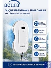AC-140 Sıvı Püskürtmeli AI Cam Silme Robotu | Uzaktan Kumandalı ve Yedek Pedli