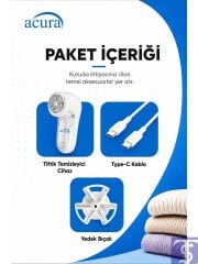 AC-40 6 Bıçaklı Şarjlı Tüy ve Tiftik Temizleyici