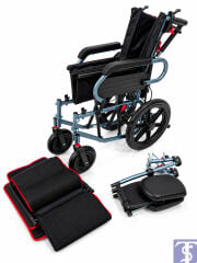 Comfort Plus T01 Baş Destekli Sırtı Yatar Özellikli Manuel Tekerlekli Sandalye