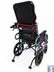 Comfort Plus T01 Baş Destekli Sırtı Yatar Özellikli Manuel Tekerlekli Sandalye
