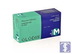 Glodis Nonsteril Latex Pudralı Muayene Eldiveni M