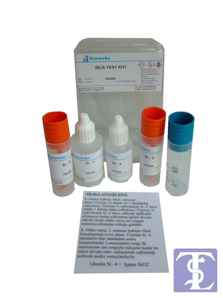 SİLİS KİTİ Analiz Kiti ( l damla=3ppm )