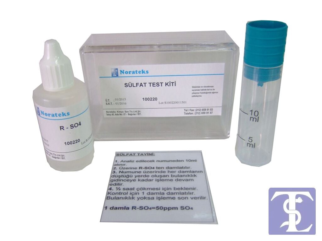 SÜLFAT Analiz Kiti ( l damla=50ppm )