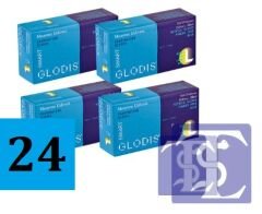 Glodis Nitril Pudrasız Mavi Muayene Eldiveni L (24 Adet)
