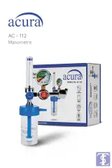 Acura AC-112 Medikal Oksijen Regulatörü Manometre