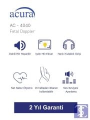 Acura AC-4040 Fetal Doppler Hamileler İçin Nabız Duyma Cihazı