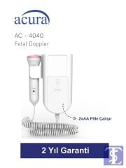 Acura AC-4040 Fetal Doppler Hamileler İçin Nabız Duyma Cihazı