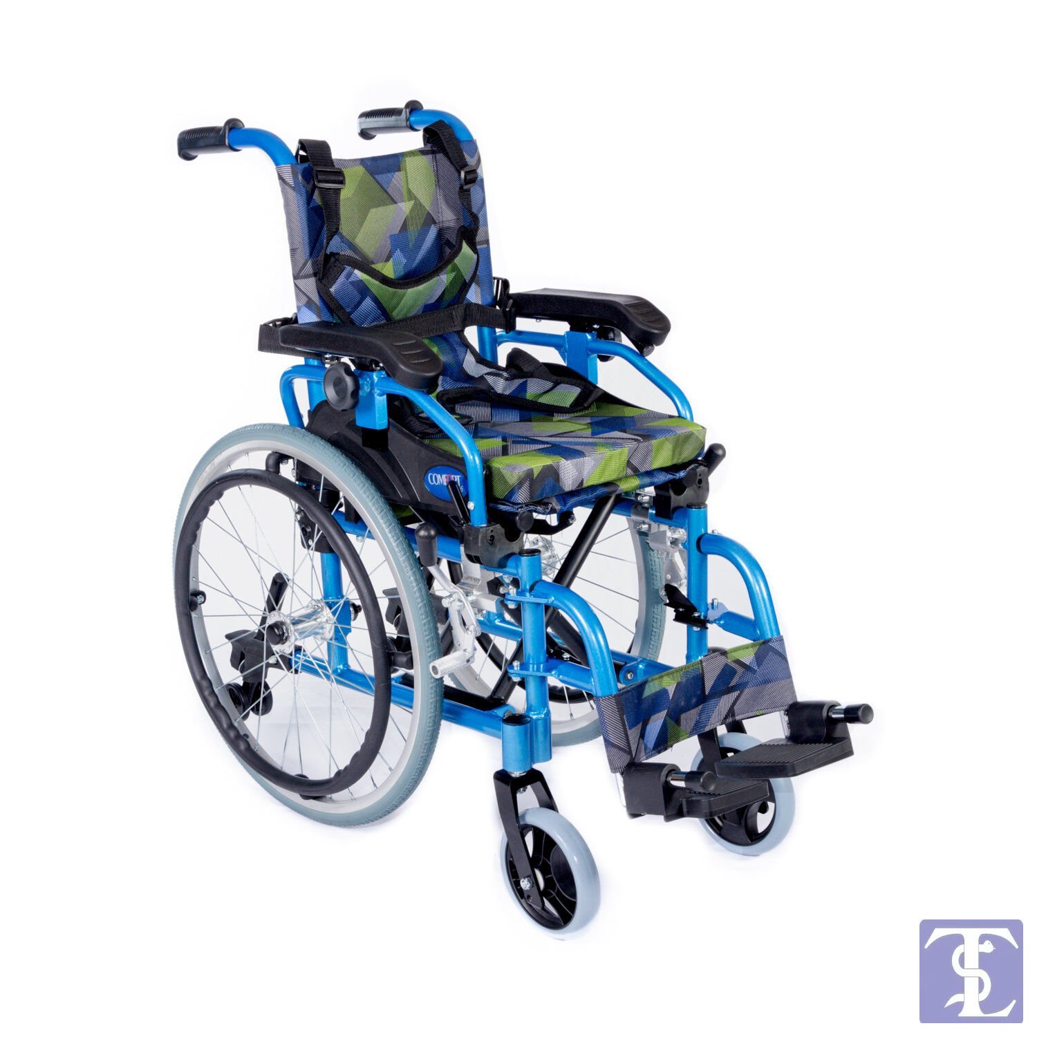 Comfort Plus Ky980Lq-30 Pediatrik Özellikli Tekerlekli Sandalye (Yeşil)