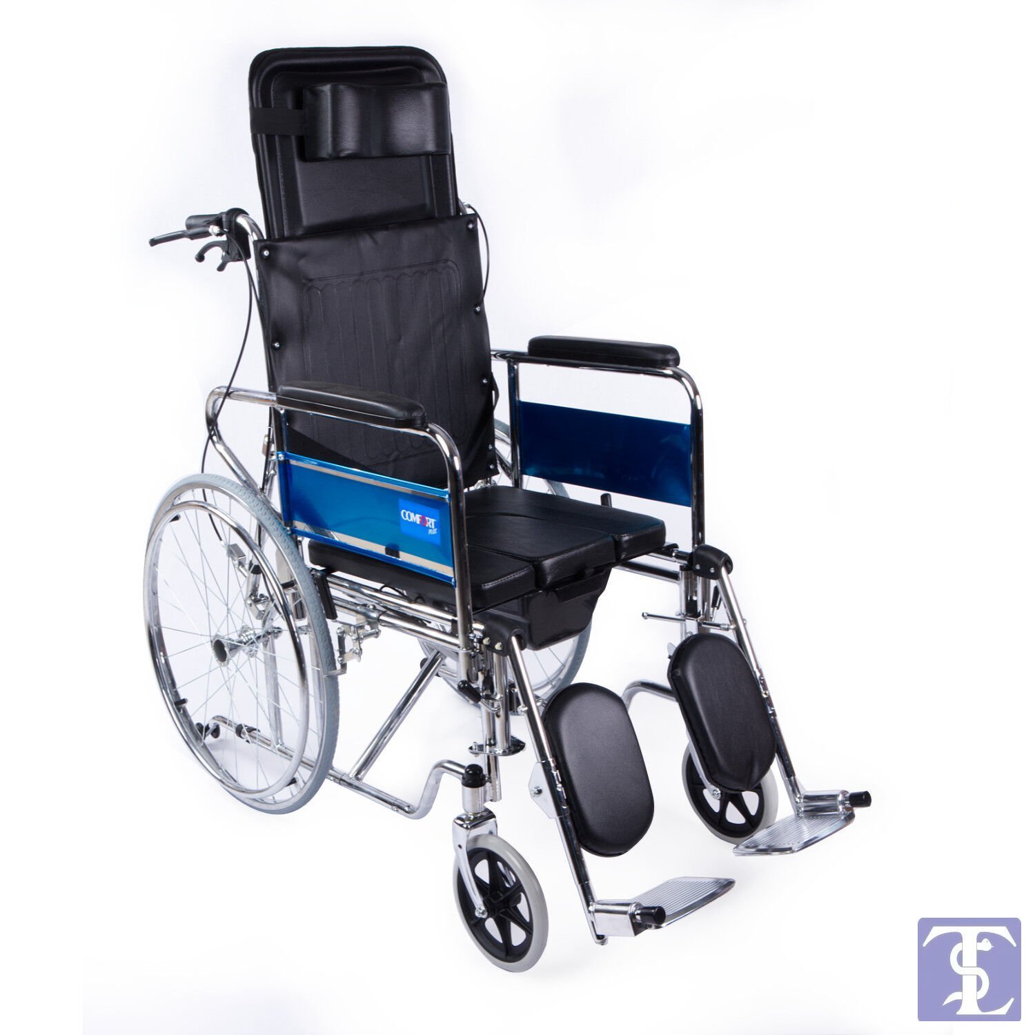 Comfort Plus Dy02608Gc Sırt Yatar Tuvalet Özellikli Tekerlekli Sandalye