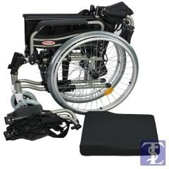 POYLİN P957 46 CM ALUMİNYUM TEKERLEKLİ SANDALYE