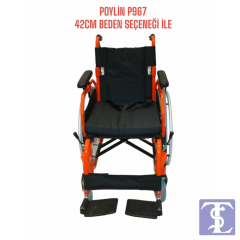 POYLİN P967 42 CM ALUMİNYUM TEKERLEKLİ SANDALYE