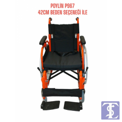 POYLİN P967 42 CM ALUMİNYUM TEKERLEKLİ SANDALYE