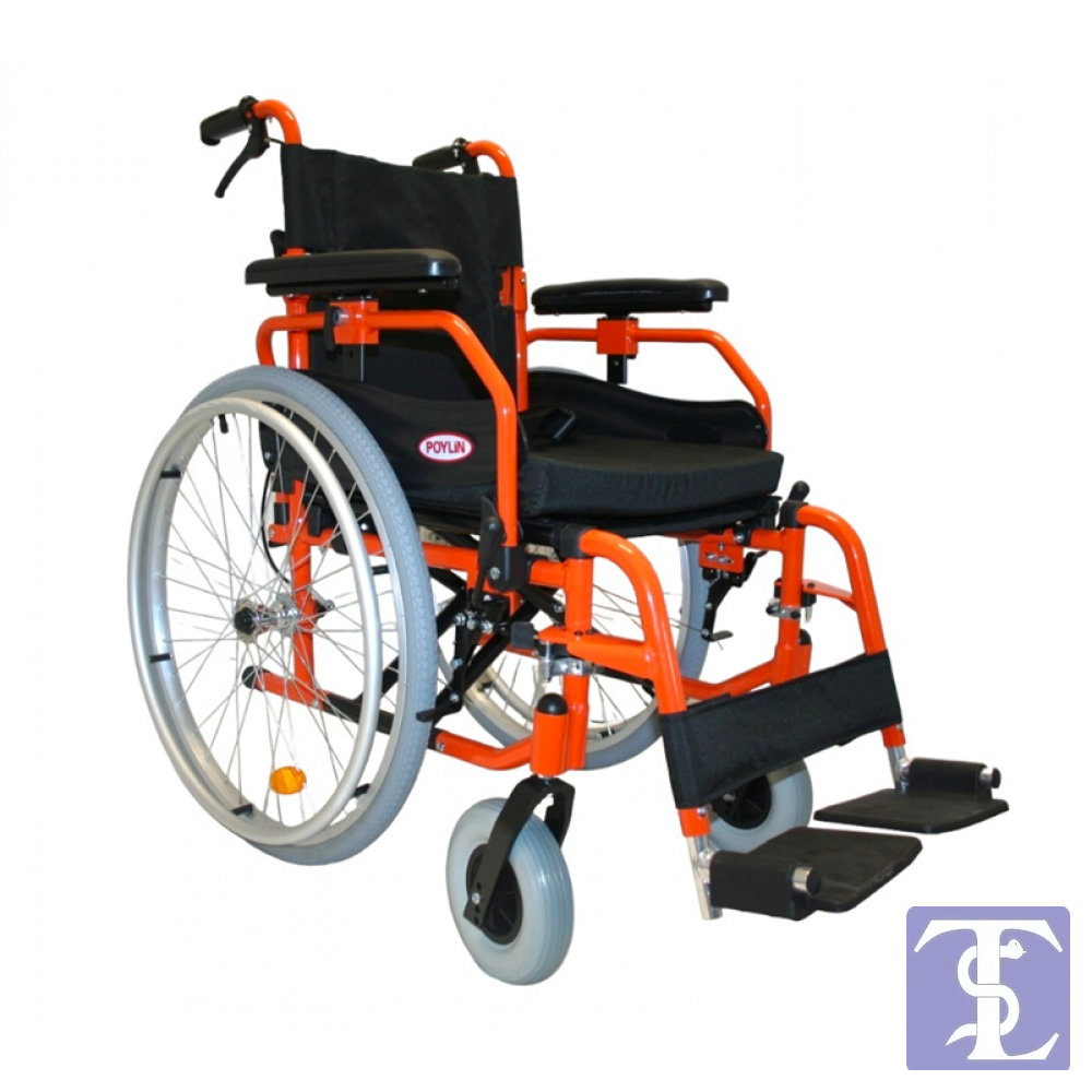 POYLİN P967 42 CM ALUMİNYUM TEKERLEKLİ SANDALYE