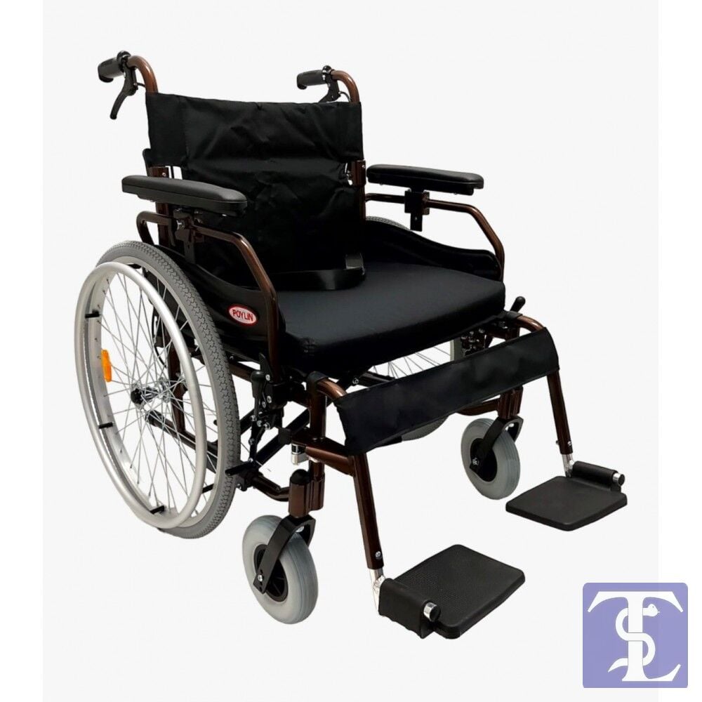 POYLİN P967 55 CM ALUMİNYUM TEKERLEKLİ SANDALYE