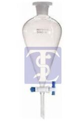 S&H Ayırma Hunisi Armudi Tip Cam Musluklu 1000 ml