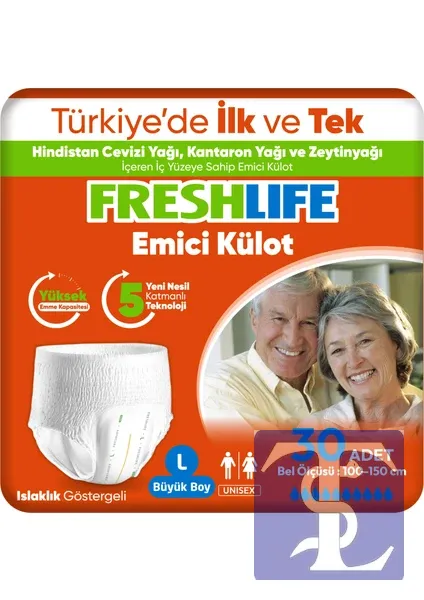 Freshlife Large Emici Külot 30’Lu