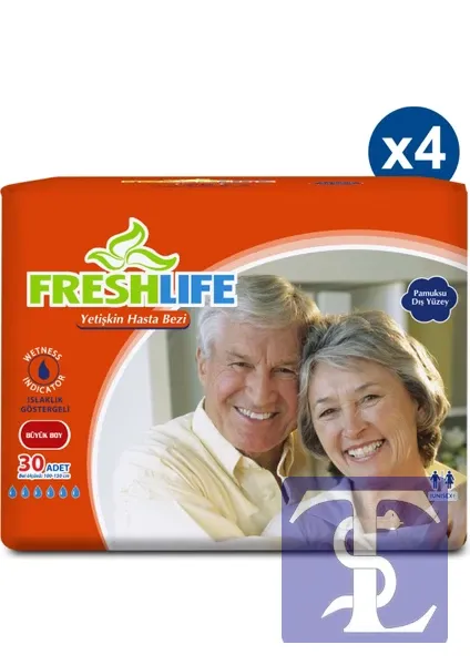 Freshlife Large Emici Külot 30’Lu 4 Paket (120 Adet)