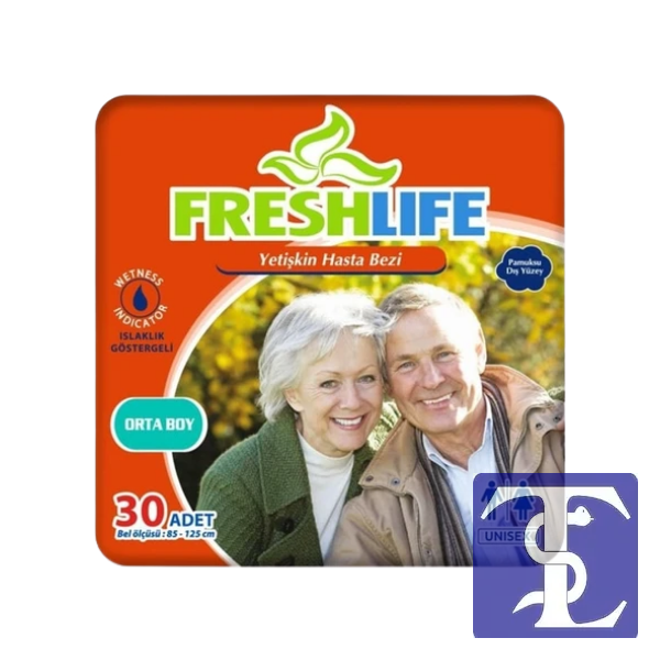 Freshlife Medium Belbantlı Hasta Bezi 30’Lu
