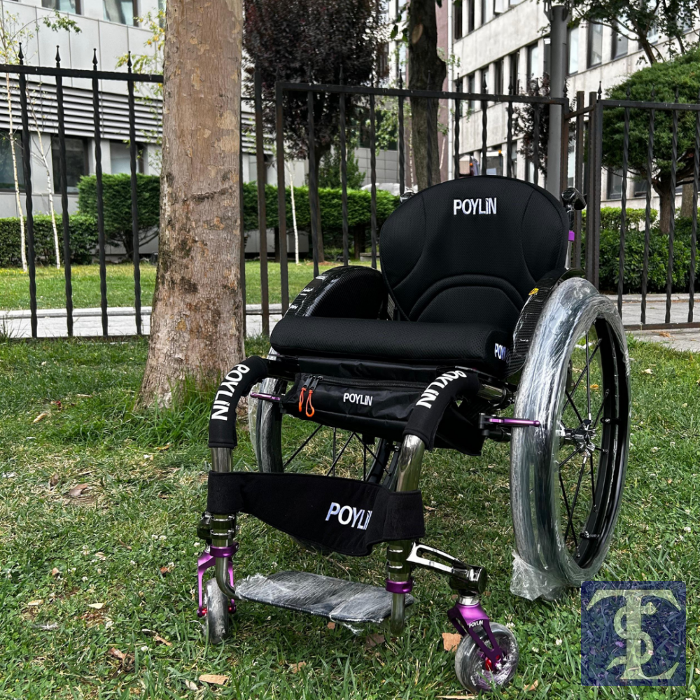 POYLİN P153 AKTİF TEKERLEKLİ SANDALYE (TİTANYUM)