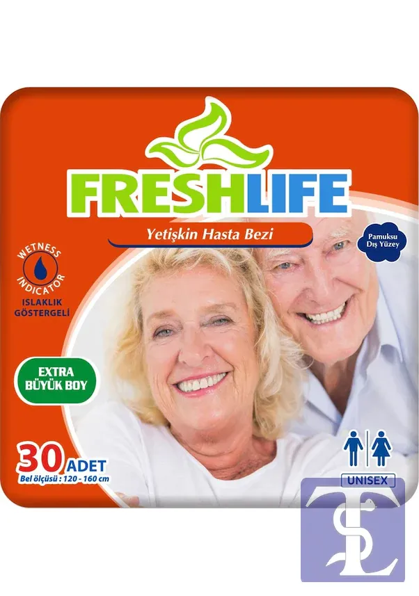 Freshlife XL Ekstra Büyük Boy Belbantlı Hasta Bezi 30’Lu