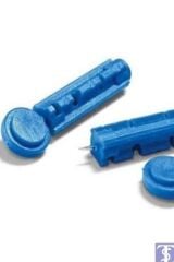 BRP Lanset Parmak Delme İğnesi Mavi 30G 100 Adet