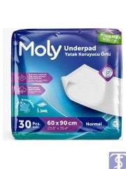 MOLY YATAK KORUYUCU ÖRTÜ 60X90 CM - EMİCİ 30'LU PAKET