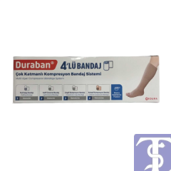 Duraban Çok Katmanlı 4lü Kompresyon Bandaj Sistemi