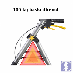 POYLİN P581 EKONOMİK ROLLATÖR HASTA YÜRÜTECİ