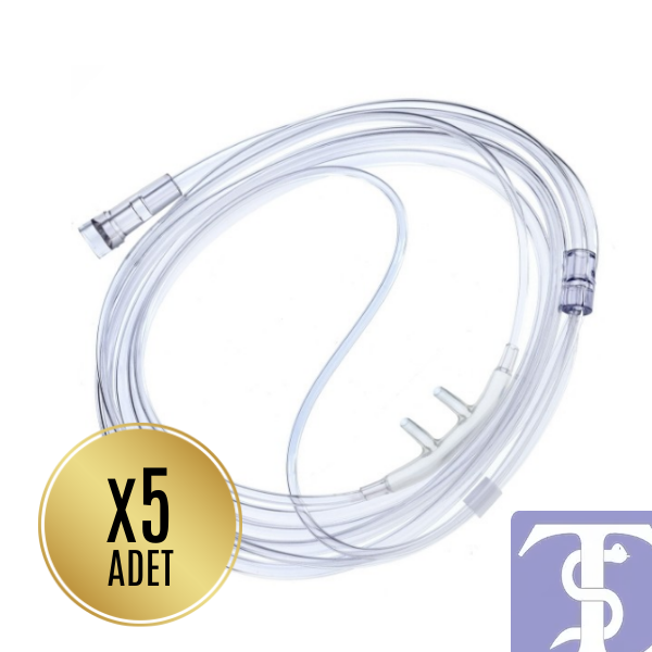 SALMED Labs Silikonlu Oksijen Burun Kanülü – 5 Adet