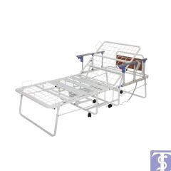 DF01 Dual Motorlu Alüminyum Katlanabilir Ekonomik Hasta Karyolası