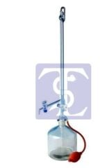 S&H Otomatik büret çift cam musluklu 100 ml