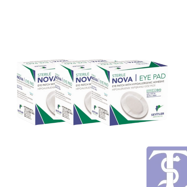 Nova Ped Yetişkin Göz Kapama Bandı Göz Pedi 6,5x9,5cm 150 Adet