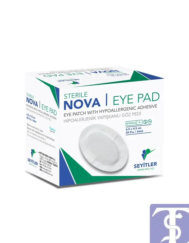 Nova Ped Yetişkin Göz Kapama Bandı Göz Pedi 6,5x9,5cm
