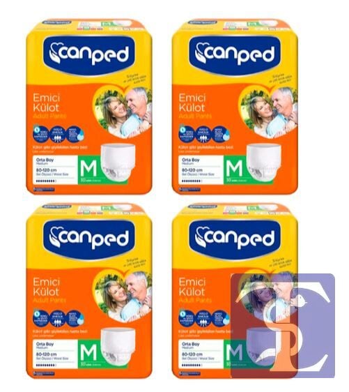 Canped Emici Külot Hasta Bezi 120 Adet Medium (4pk*30)