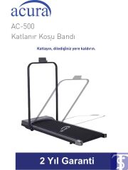 Acura AC-500 Hoparlörlü Uzaktan Kumandalı Katlanır Koşu Bandı