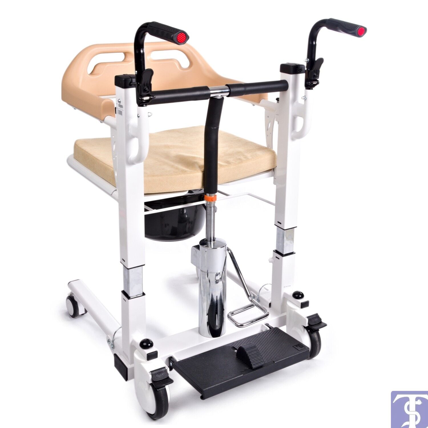 Comfort Plus DM-160 Tuvaletli Manuel Pedallı Transfer Sandalyesi