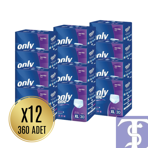 Only One Emici Külot Hasta Bezi XL 30x12 Adet