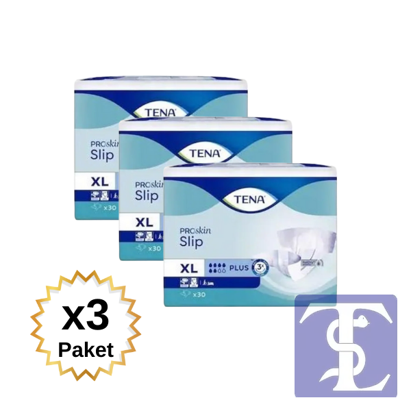 Tena Premium Plus 6 Damla Belbantlı XL Beden Hasta Bezi 3 Paket (90 Adet)