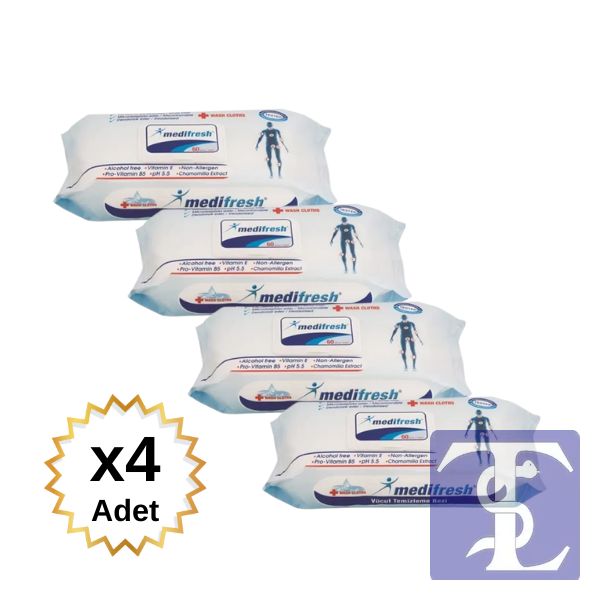 Medifresh Vücut Temizleme Bezi 4 Adet