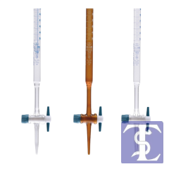 Büret - Otomatik - Şilling - Şeffaf - As Kalite - Grup Sertifikalı - Şelbah Çizgili - Mavi Skala - 10 Ml 1 adet / paket